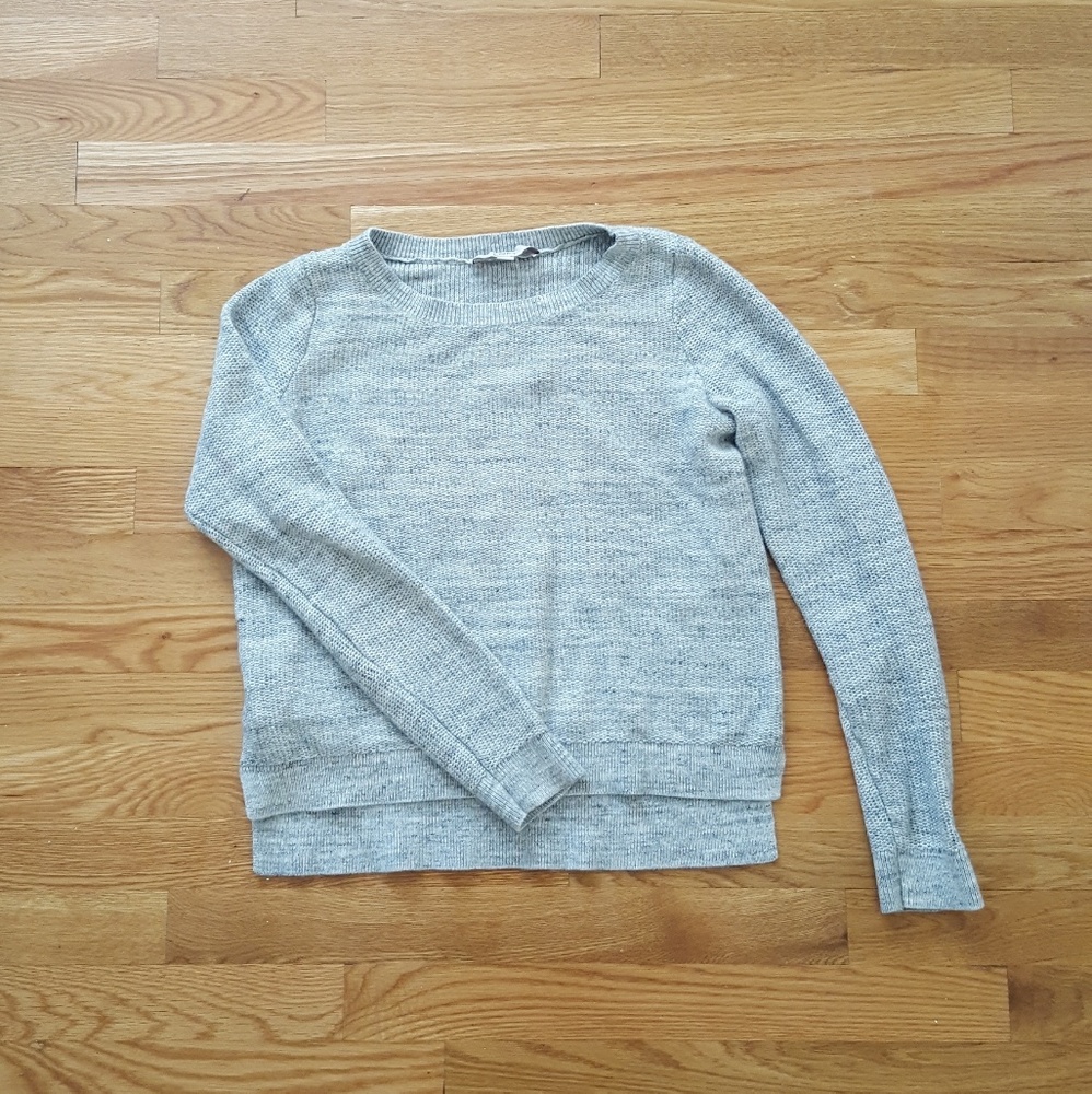 Grey heathered sweater